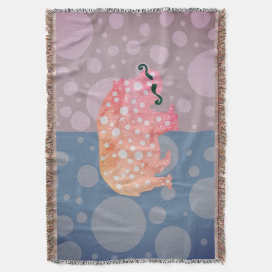 Hippopotamus en Stippen Deken (Voorkant Verticaal)