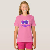 Hippopotamus fir kerstshirt t-shirt (Voorkant volledig)