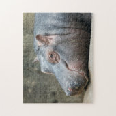 Hippopotamus-fotopuzzel Legpuzzel (Verticaal)