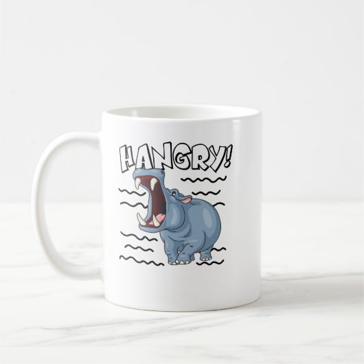 Hippopotamus Funny Hippopotamus Hmad Cute Hippo Koffiemok (Links)