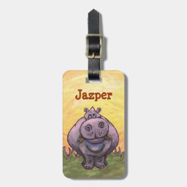 Hippopotamus Gifts & Accessoires Bagagelabel