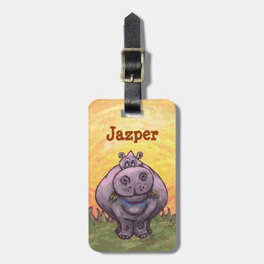 Hippopotamus Gifts & Accessoires Bagagelabel (Voorkant verticaal)