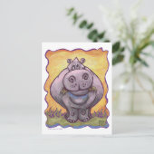 Hippopotamus Gifts & Accessoires Briefkaart (Staand voorkant)