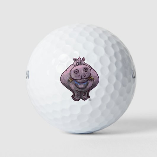 Hippopotamus Gifts & Accessoires Golfballen (Voorkant)