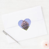 Hippopotamus Gifts & Accessoires Hart Sticker (Envelop)