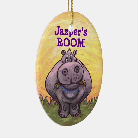 Hippopotamus Gifts & Accessoires Keramisch Ornament (Rechts)