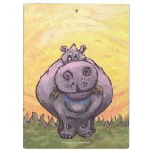 Hippopotamus Gifts & Accessoires Klembord (Achterkant)