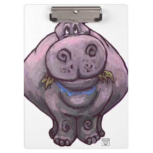 Hippopotamus Gifts & Accessoires Klembord (Voorkant)
