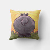 Hippopotamus Gifts & Accessoires Kussen (Achterkant)