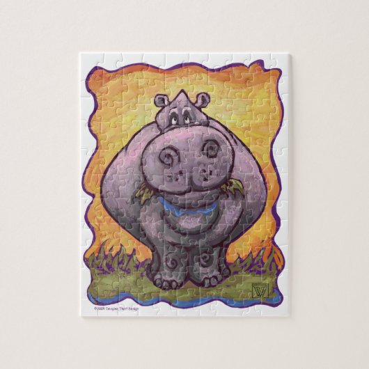 Hippopotamus Gifts & Accessoires Legpuzzel (Verticaal)