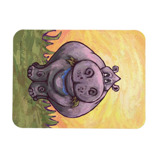 Hippopotamus Gifts & Accessoires Magneet (Horizontaal)
