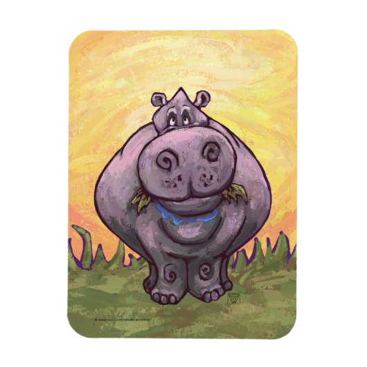 Hippopotamus Gifts & Accessoires Magneet (Verticaal)