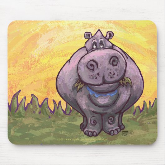 Hippopotamus Gifts & Accessoires Muismat (Voorkant)