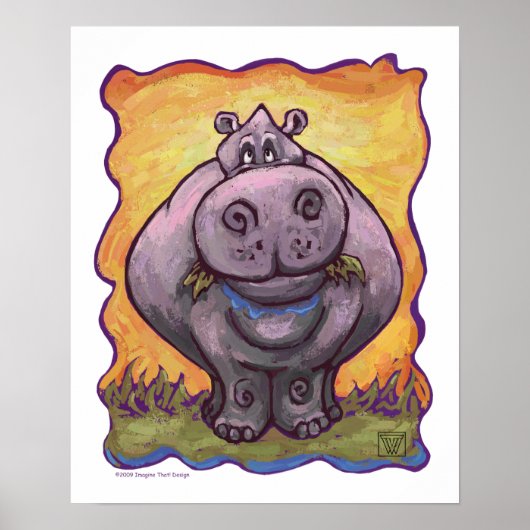 Hippopotamus Gifts & Accessoires Poster (Voorkant)
