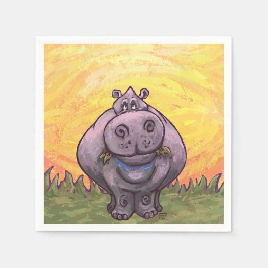 Hippopotamus Gifts & Accessoires Servetten (Voorkant)