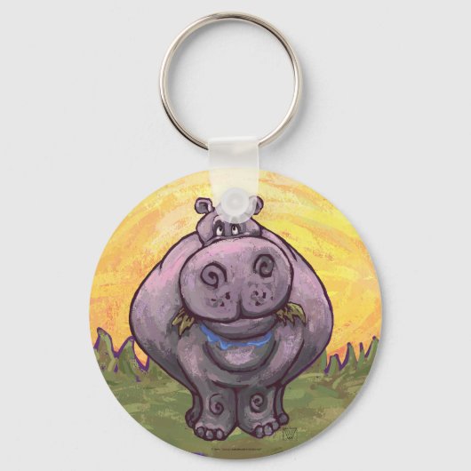 Hippopotamus Gifts & Accessoires Sleutelhanger (Voorkant)