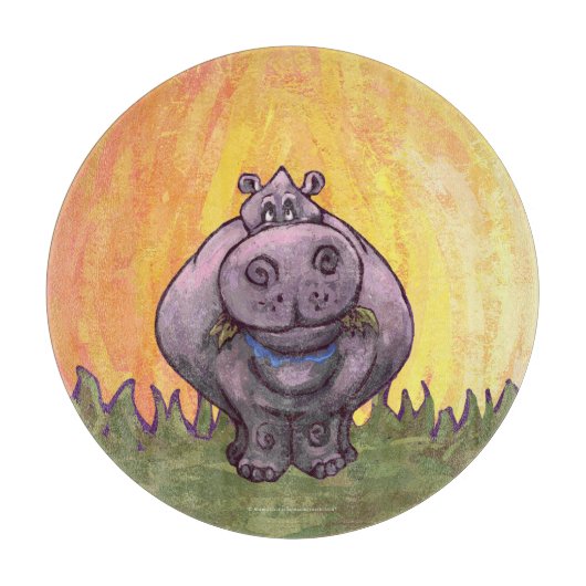 Hippopotamus Gifts & Accessoires Snijplank (Voorkant)