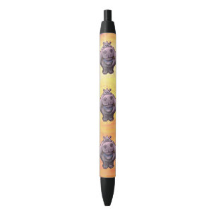Hippopotamus Gifts & Accessoires Zwarte Inkt Pen