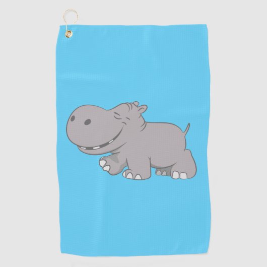 Hippopotamus Golfhanddoek (Voorkant)