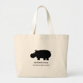 Hippopotamus Grote Tote Bag (Voorkant)