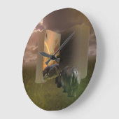 Hippopotamus-Herfsten die verliefd zijn op het art Grote Klok (Hoek)