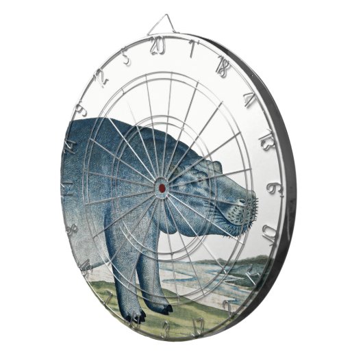 Hippopotamus - Hippo - Africa Animal - Cute Hippo Dartbord (Voorkant Rechts)