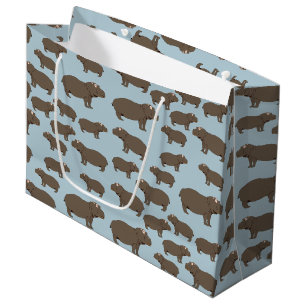 Hippopotamus Hippo Pattern Groot Cadeauzakje