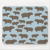 Hippopotamus Hippo Pattern Muismat (Voorkant)