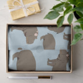 Hippopotamus Hippo Pattern Tissuepapier (Geschenk)