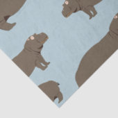 Hippopotamus Hippo Pattern Tissuepapier (Detail)
