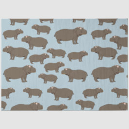 Hippopotamus Hippo Pattern Tissuepapier