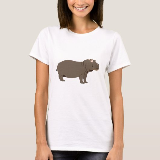 Hippopotamus Hippo T-shirt (Voorkant)