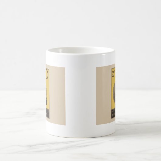 Hippopotamus  hippo zoo poster wpa koffiemok (Center)