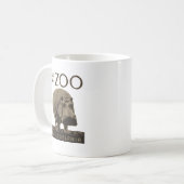Hippopotamus  hippo zoo poster wpa koffiemok (Voorkant links)