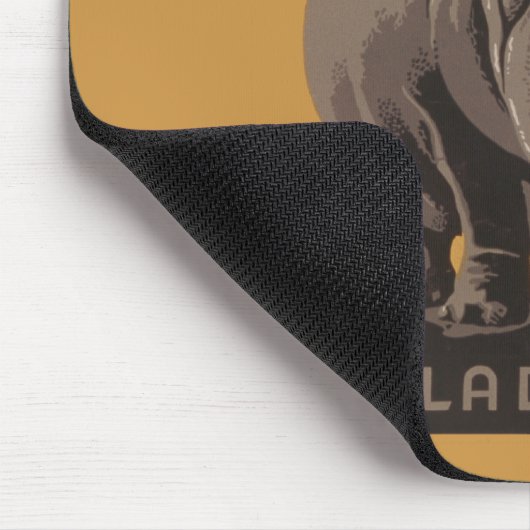 Hippopotamus  hippo zoo poster wpa muismat (Hoek)