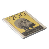 Hippopotamus hippo zoo poster wpa notitieblok (Schuin)