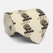 Hippopotamus  hippo zoo poster wpa stropdas (Opgerold)