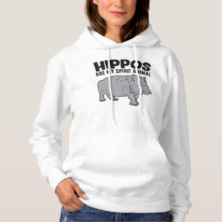 Hippopotamus Hippos is mijn dierlijk grappige heup Hoodie