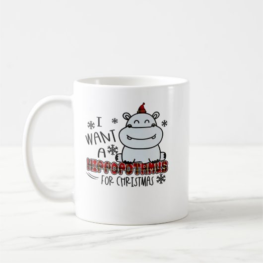 Hippopotamus I Want A Hippopotamus For Christmas F Koffiemok (Links)