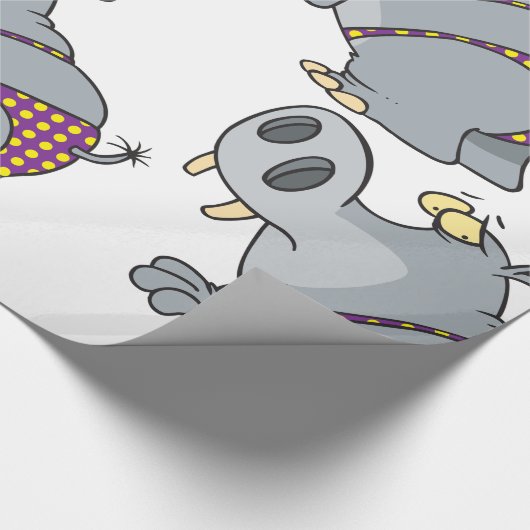 Hippopotamus in een Bikini Cadeaupapier (Hoek)