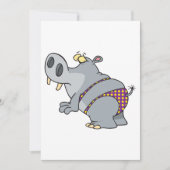 Hippopotamus in een Bikini Kaart (Voorkant)