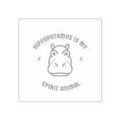 hippopotamus is mijn gedistilleerde dier rubberstempel (Afrduk)