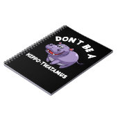 Hippopotamus kan geen HippoTwatamus Funny Hippopo  Notitieboek (Linkerzijde)