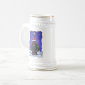 Hippopotamus Kerstmis Bierpul (Voorkant links)
