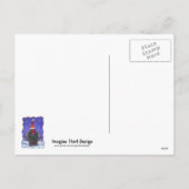 Hippopotamus Kerstmis Feestdagenkaart (Achterkant)