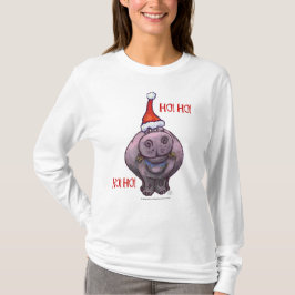 Hippopotamus Kerstmis T-shirt