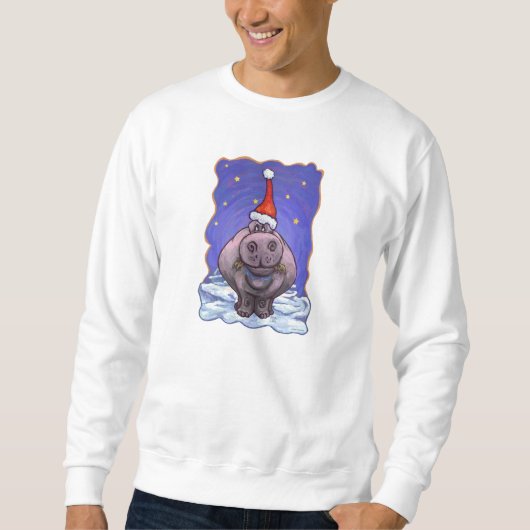 Hippopotamus Kerstmis Trui (Voorkant)