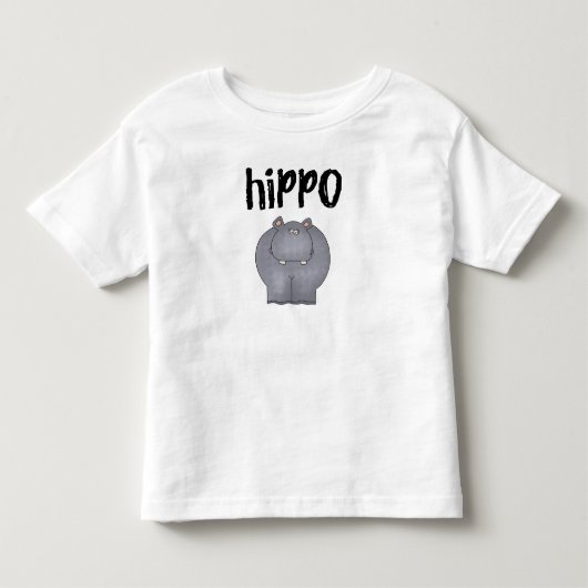 Hippopotamus Kinder Shirts (Voorkant)