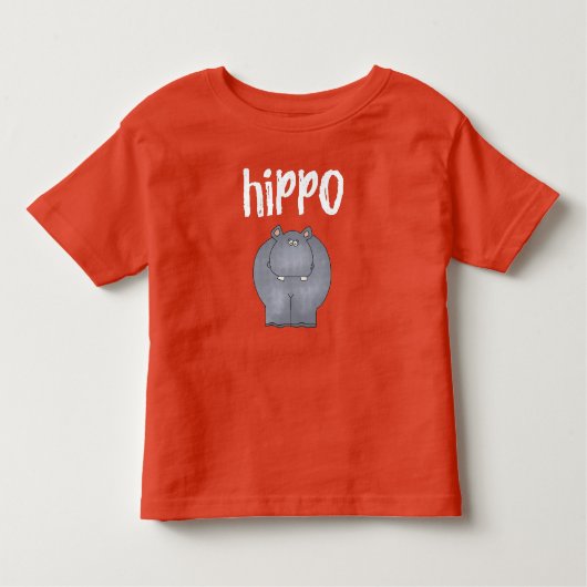 Hippopotamus Kinder Shirts (Voorkant)