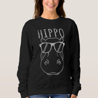 Hippopotamus met zonnebril Spirit Animal Hippo Trui